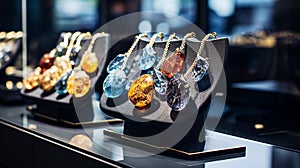 Extravagant Jewelry & Gemstones: Luxurious Display in Natural Daylight