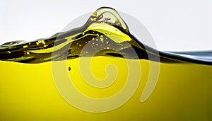 Extravirgin olive oil splash, extravirgin olive oil flowing, 3d illustration