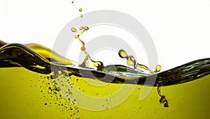 Extravirgin olive oil splash, extravirgin olive oil flowing, 3d illustration