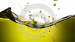 Extravirgin olive oil splash, extravirgin olive oil flowing, 3d illustration