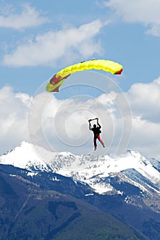 Extreem sports. parachuting