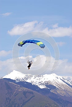 Extreem sports. parachuting photo