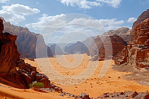 Extreme adventure or scientific expeditions in the stone desert photo