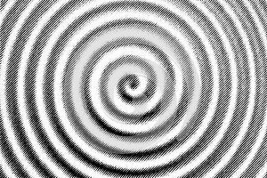 Macro Halftone Spiral Ripple Pattern on Paper