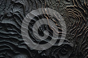 extreme close-up of black portfolio cover texture