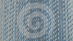 Blue woolen fabric