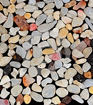 Extreme close-up of coral sand grains