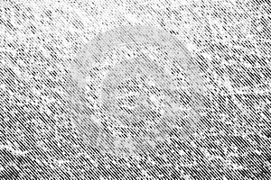 Macro of Diagonal Halftone Gradient Printed in Black and White