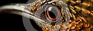 An extreme close - up of a hummingbird beak revealing the intricate texture and structure of this remarkable bird