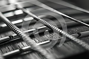 Vibrating Guitar String Close-Up