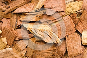 Extreme Close Up of Mesquite Chips