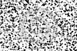 Macro Image of Pixelated Halftone Pattern on Printed Paper