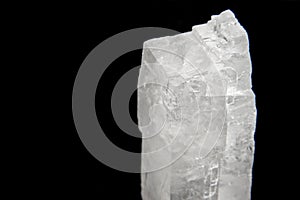 Extreme close-up on a quartz crystal.