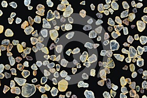 Extreme close-up of sand grains