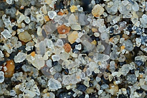 Extreme close-up of the sand grains photo