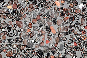 Extreme close-up of the volcanic sand grains