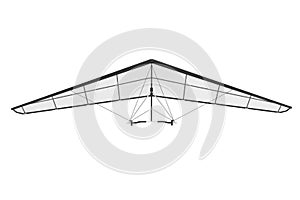 Extreme Closeup Hang Gliding