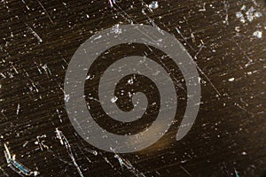 Extreme closeup of a knife under the microscope