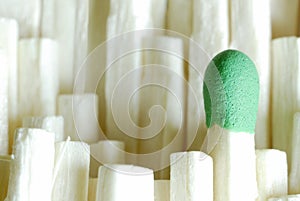 Extreme closeup of matches