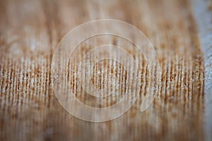 Extreme closeup of an old book from the side