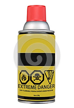 Extreme danger spray can