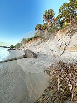 Extreme erosion on beach in Jupiter, Florida