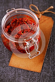 Extreme hot asian chillies garlic sauce paste