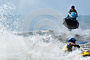 Extreme jet-ski watersports