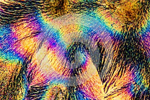 Extreme macro photograph of Vitamin C crystals