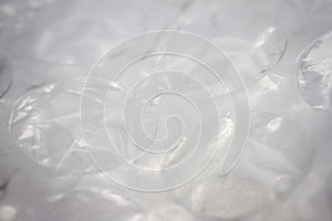 Extreme macro of plastic bubble wrap texture