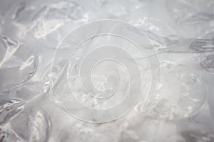 Extreme macro of plastic bubble wrap texture