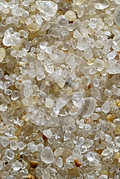 Extreme macro shot of beach sand