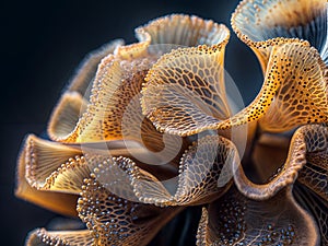 Extreme macro shot of jellyfish epidermis texture