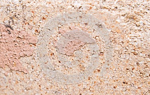 Extreme macro of single brick texture with rough surface