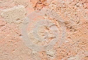 Extreme macro of single brick texture with rough surface