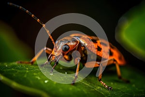 Extreme macro, very sharp and detailed insect closeup, AI Generated