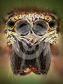 Extreme magnification - Jumping spider portrait