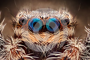 Extreme magnification - Jumping spider portrait