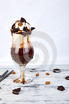 Extreme milkshake with chocolate