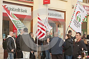 Extreme rightist strike in Budapest on March 15