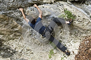 Extreme rock climber