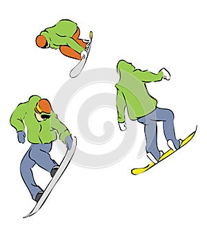 Extreme snowboarders