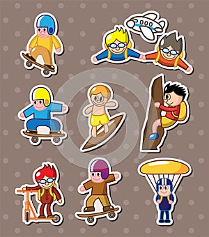 Extreme sport stickers