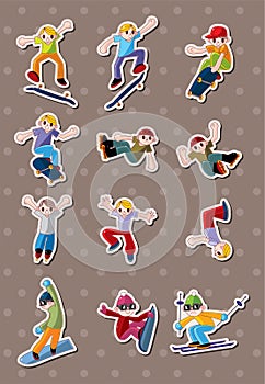 Extreme sport stickers