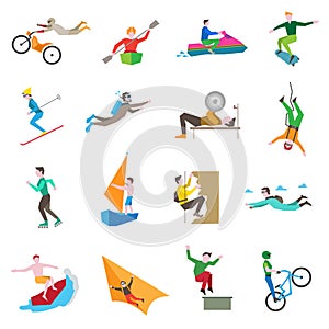 Extreme Sports Icons vector design illustration