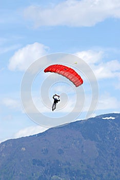 Extreme sports. parachuting