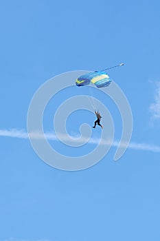 Extreme sports. parachuting photo