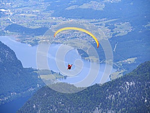 Extreme sports - paraglider flight