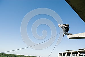 Extreme sports Ropejumping