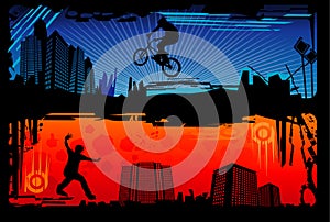 Extreme sports vector